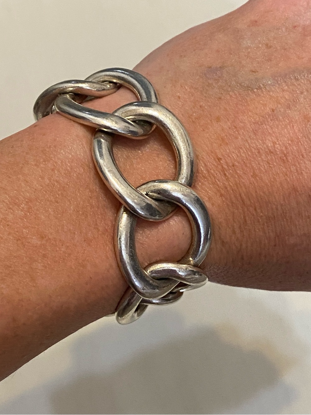Pomellato Sterling Silver Gourmette Link Designer Italian Bracelet 925